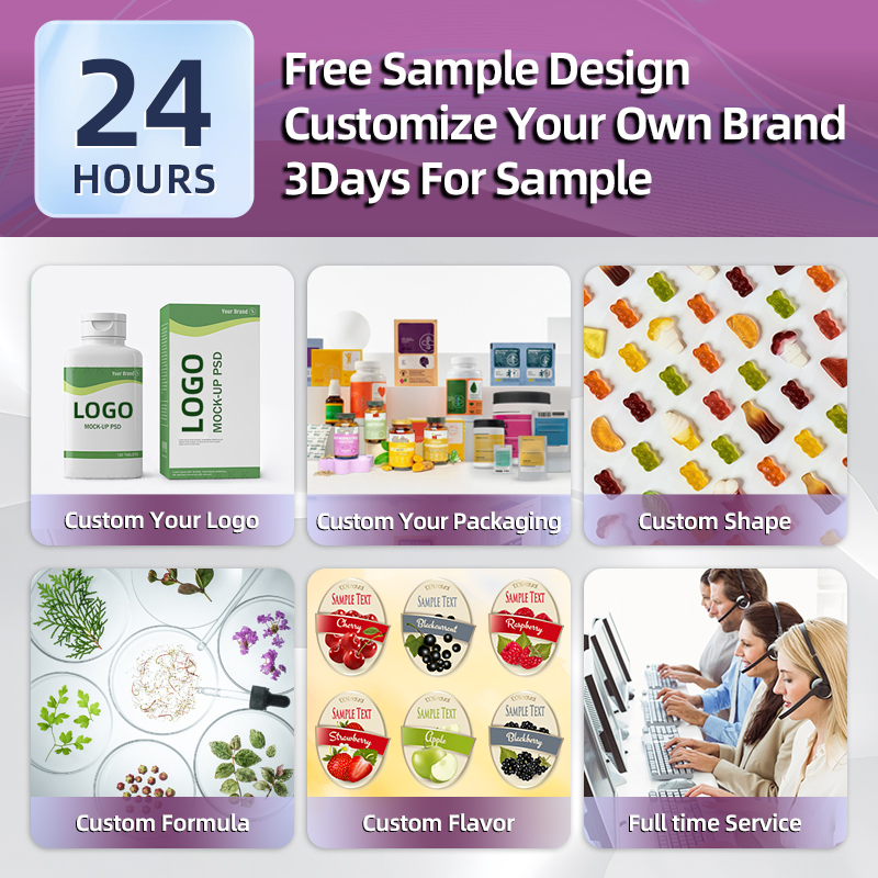 Hot Selling Food Supplements Health Natural Ingredients Promote Body for Probiotic Gummies