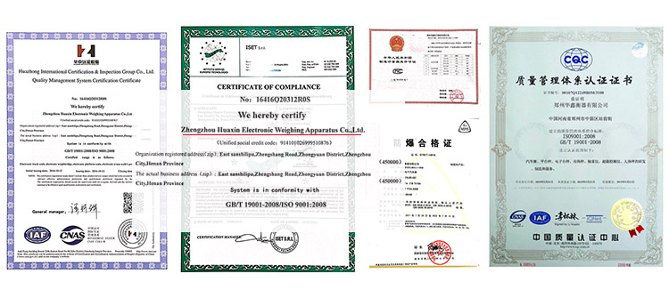 Product Quality ISO CE OIML Certifications