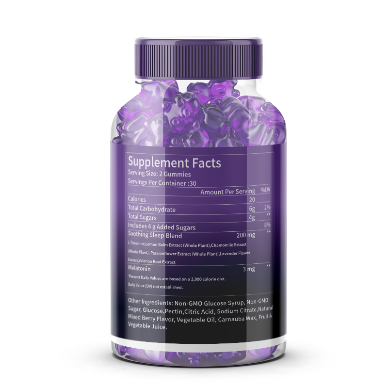 Sleep Gummies Support Long-Term Sleep Quality Non-Habit-Forming Ingredients Natural Rest Improve Sleep Quality Relieve Stress