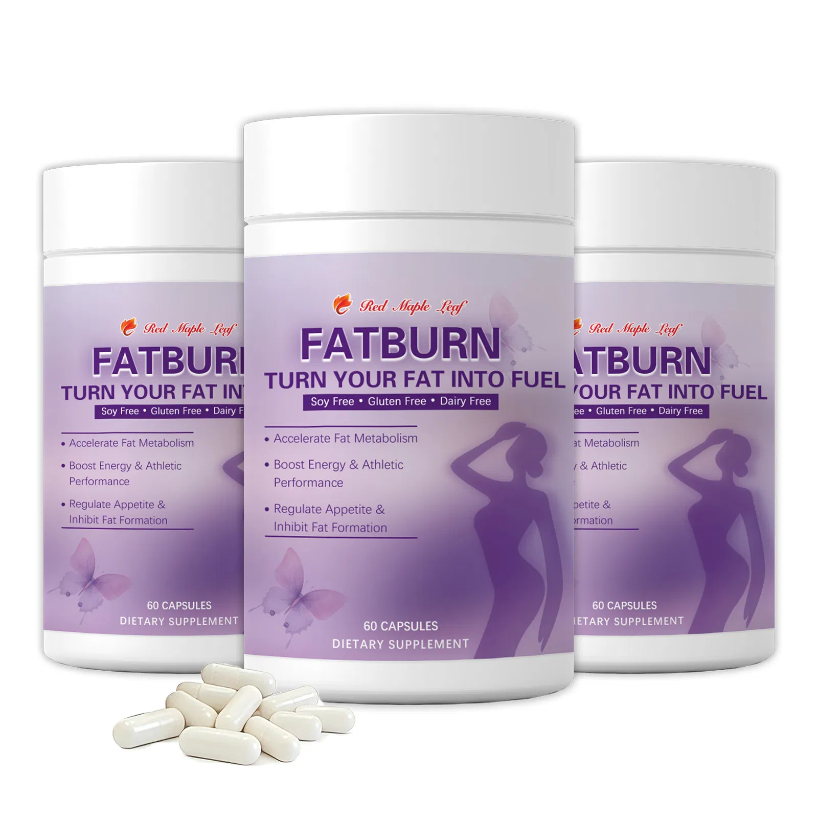 Fat Burn Capsules 15+ Natural Ingredients for Metabolism, Appetite Control &amp; Energy