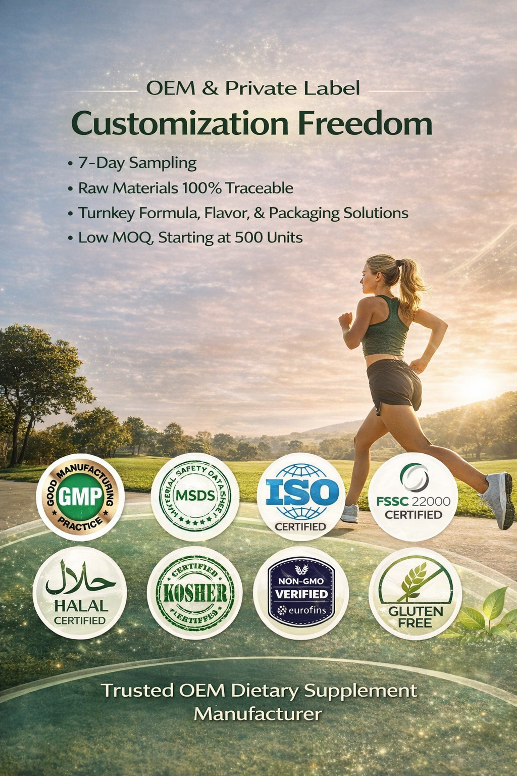 7 in 1 Mushroom Blend Powder for Immune and Daily Wellness Functional Mushroom Supplement OEM Private Label