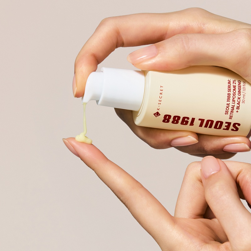 [K-SECRET] Seoul 1988 Serum Retinal Liposome 2%+Black Ginseng A Skin Cell Turnover Booster For Global Elasticity 30ml