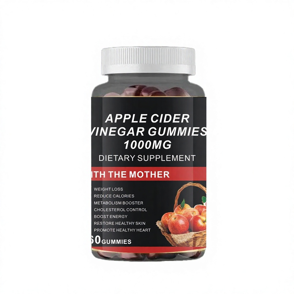 Private Label Organic Tapioca Syrup Based for Weight Management Apple Cider Vinegar Gummies