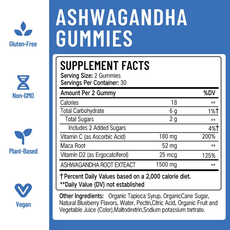 Ashwagandha Private Label Free Ingredients Active Lifestyle ISO Certified Pure Micronized