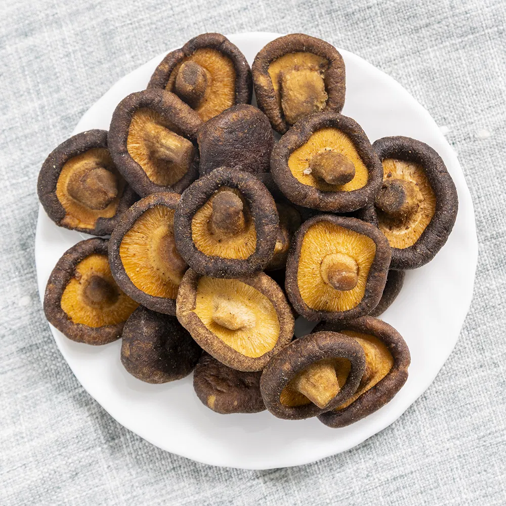 No Animal Ingredients Vegan Low-Temp Fried Shiitake Crisps