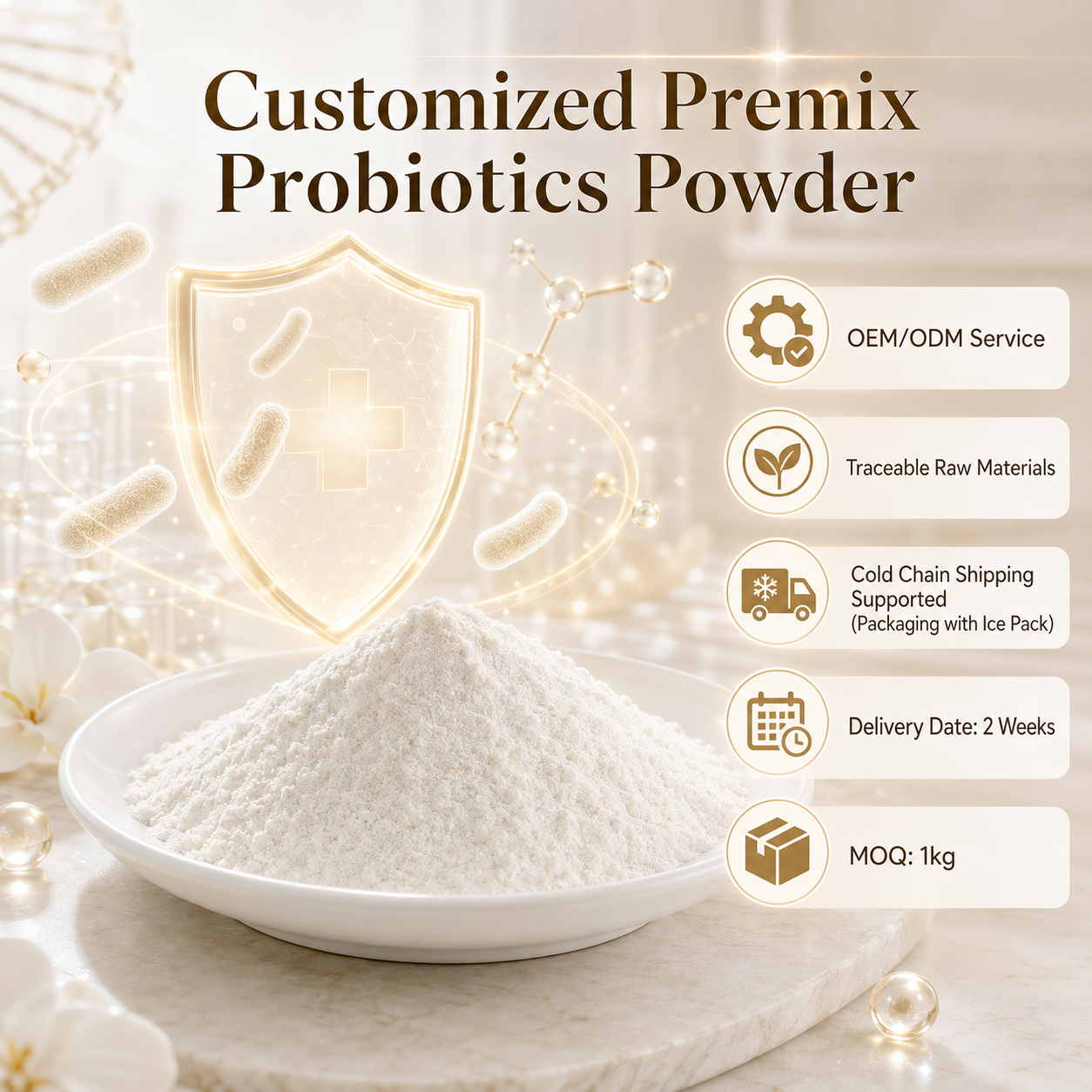 Patented Raw Material Premix Probiotics Formula Powder Contain Lactobacillus Casei CCFM1059 Support OEM For Strengthen Immunity