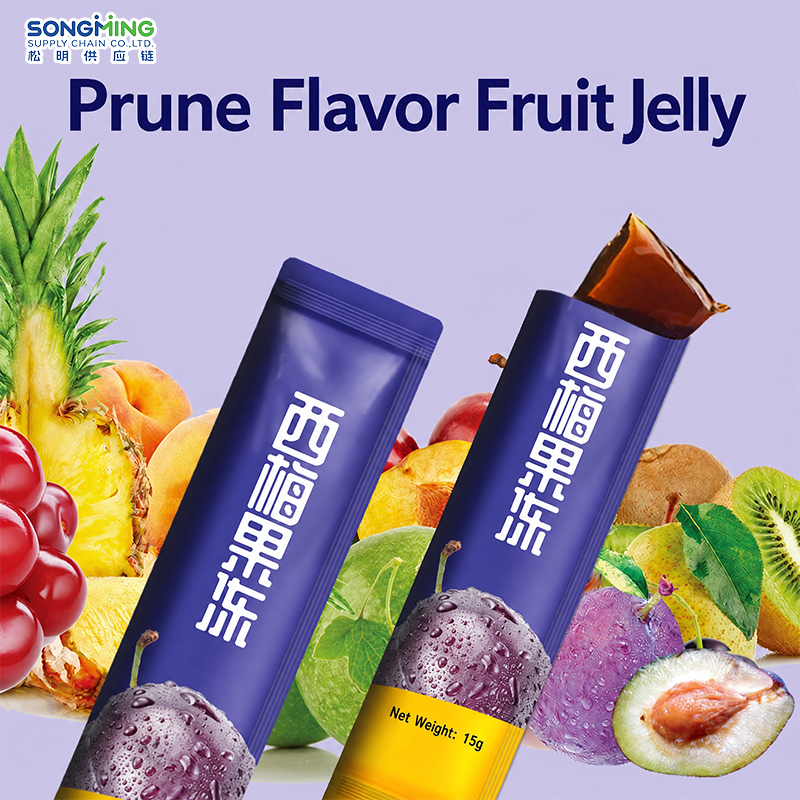 Customized Low-Fat Prebiotic Plum Jelly Fruit &amp; Vegetable Enzyme Probiotic Herbal Formula Jelly 75g Wholesale