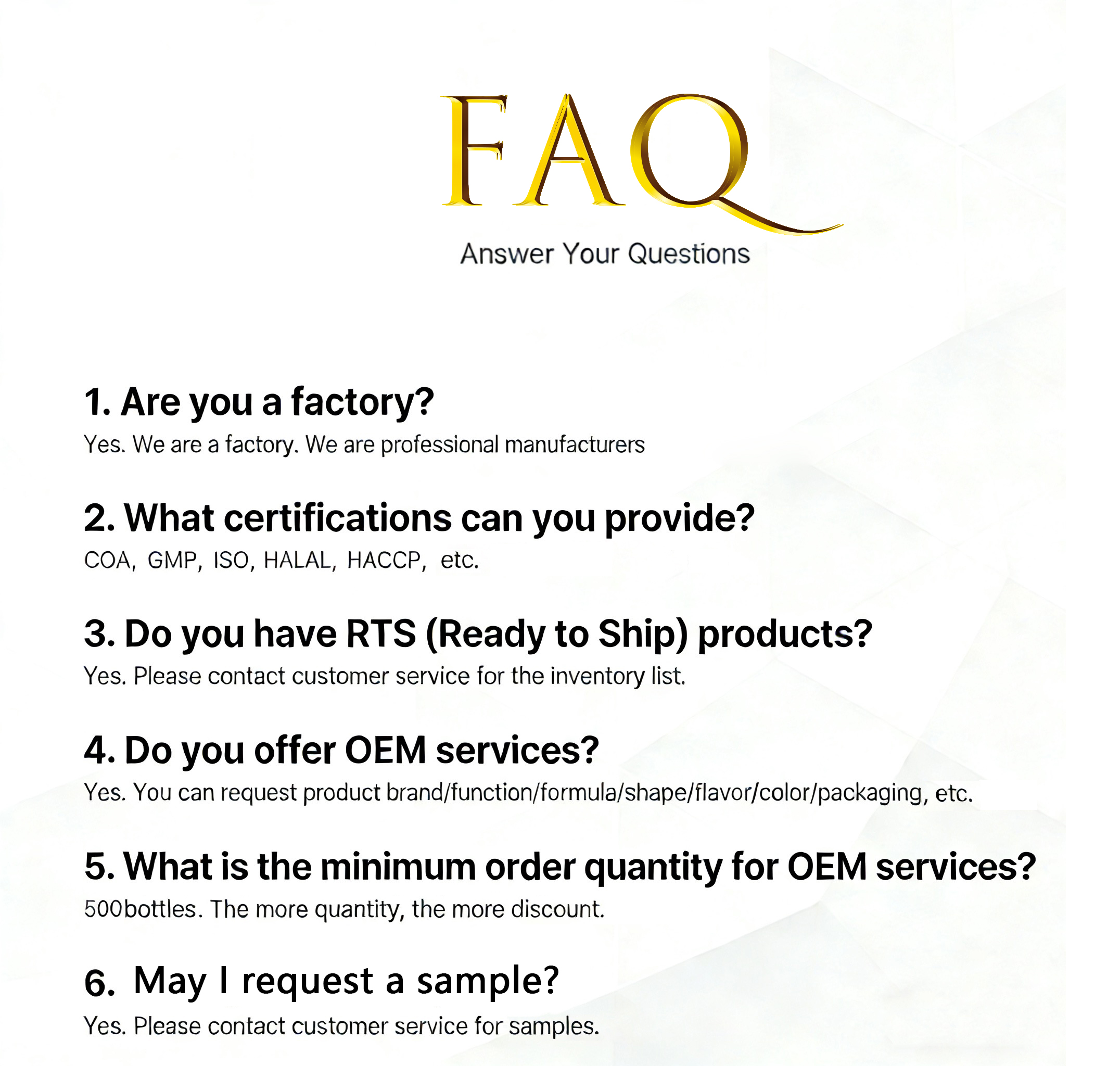 Custom Gummies Manufacture Standards