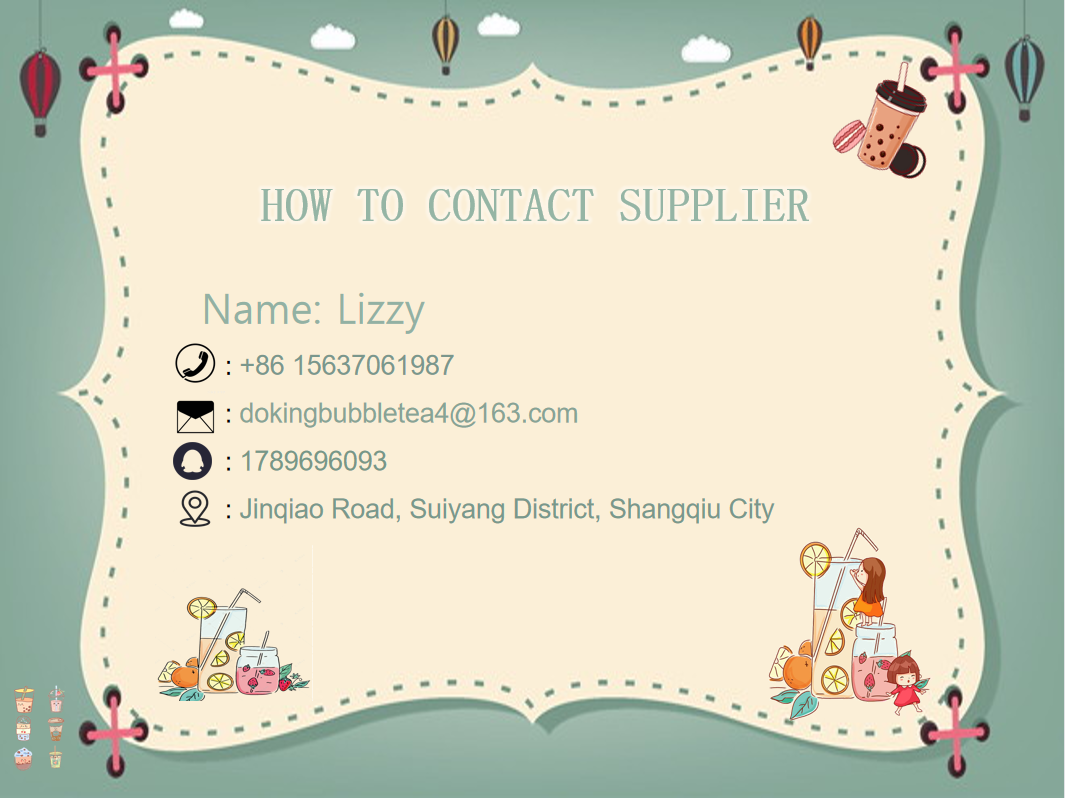 Additional product information chart