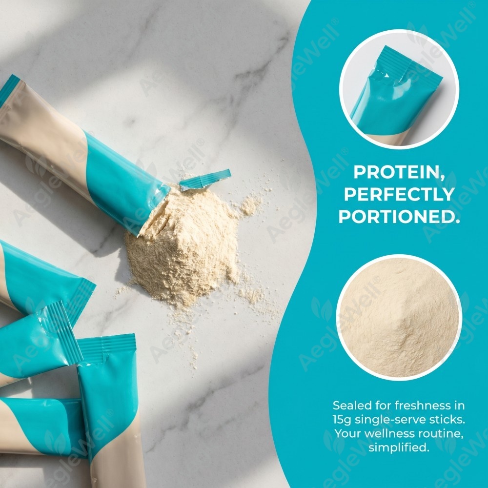 Vanilla Plant Based Protein Drink Mix, Multi Mushroom &amp; Seaweed Complex Vegan Protein Powder, Weight Management Sports Nutrition