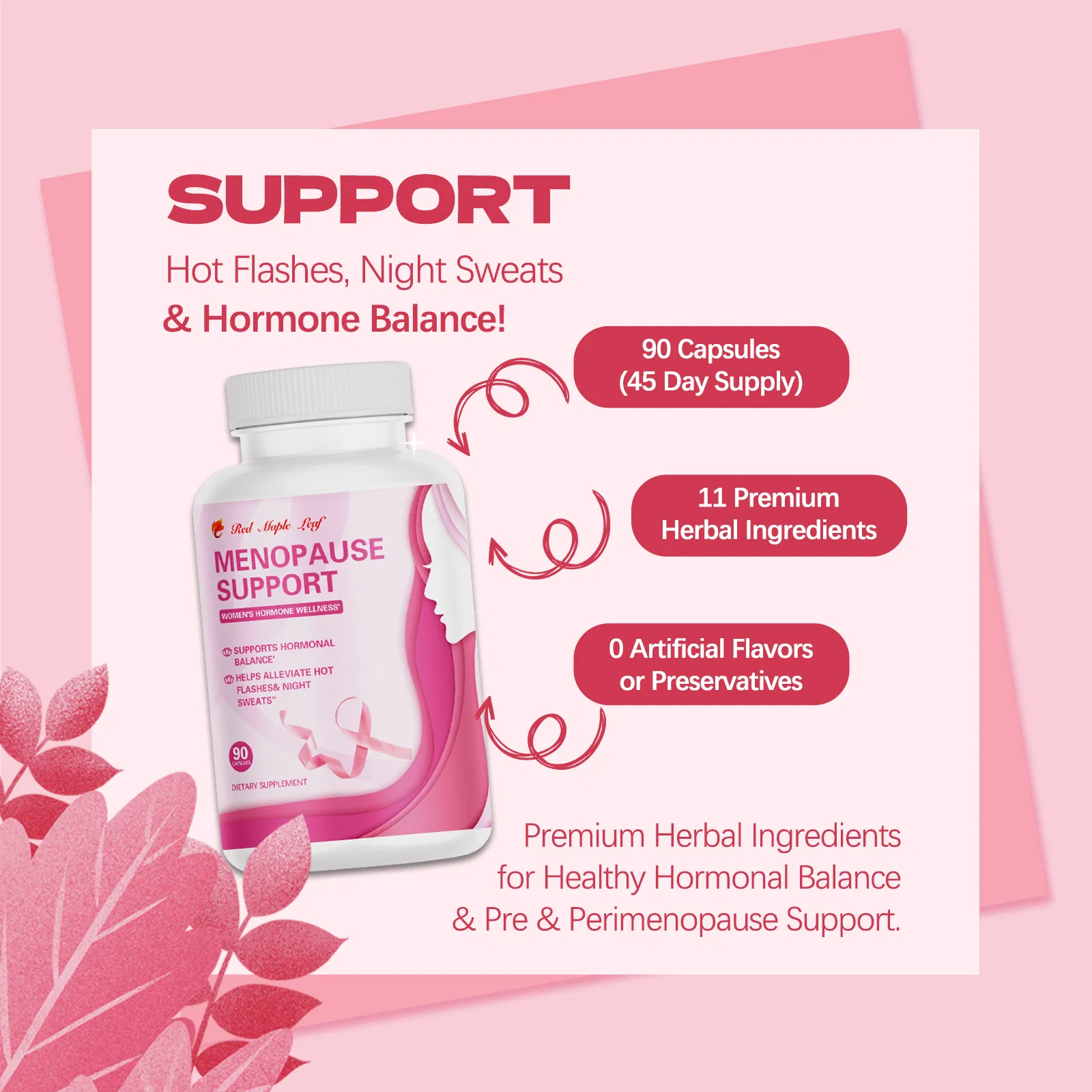 Natural Hormone Balance Formula: 11 Herbal Ingredients for Women