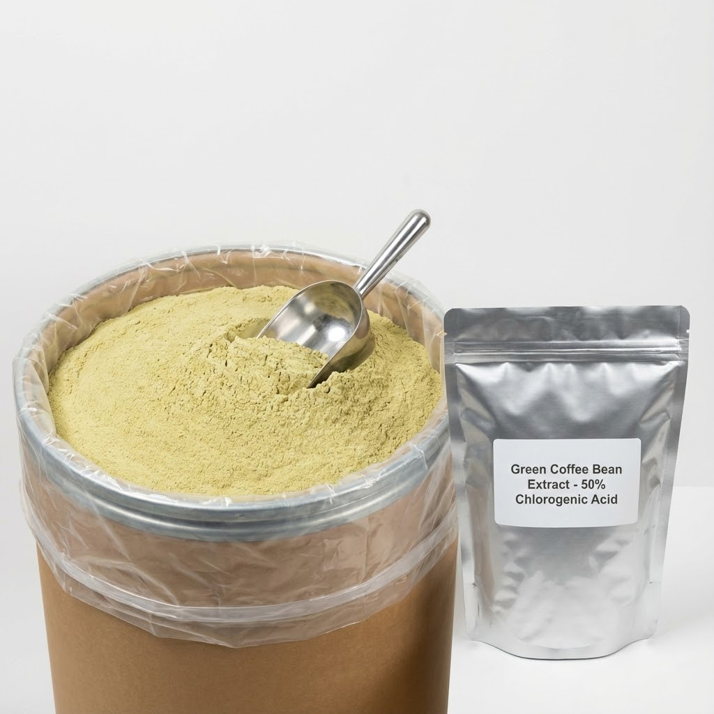 High Strength Green Coffee Bean Extract Chlorogenic Acid Natural Weight Management Antioxidant Slimming Ingredient Bulk Powder
