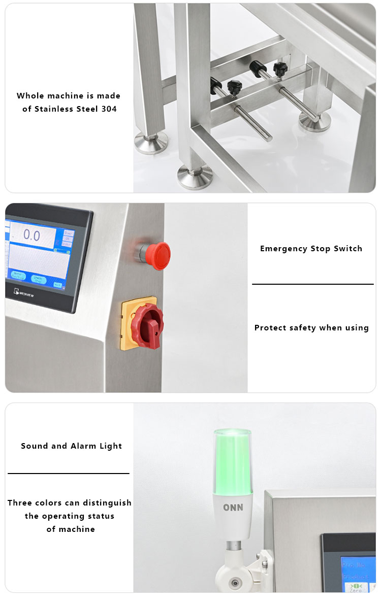 Check Weigher Operational Screen