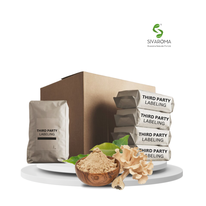 Industrial Supply of Flavorful Wild-Cultivated Mushroom Extract Powder for Tea Blends and Functional Foods
