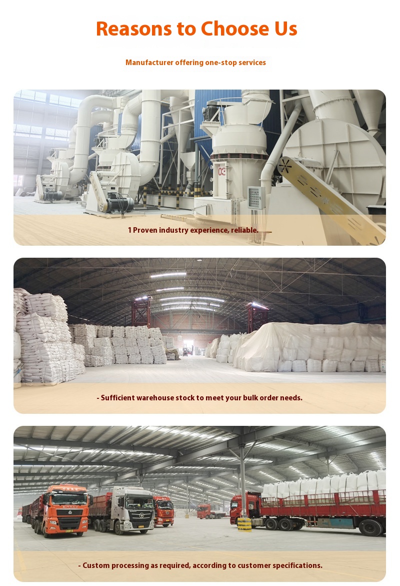 High Quality Wollastonite Mineral Powder for Glass Industry 55% SiO2 Content Forsman Brand Hardness 8 Refractive Index 1.6