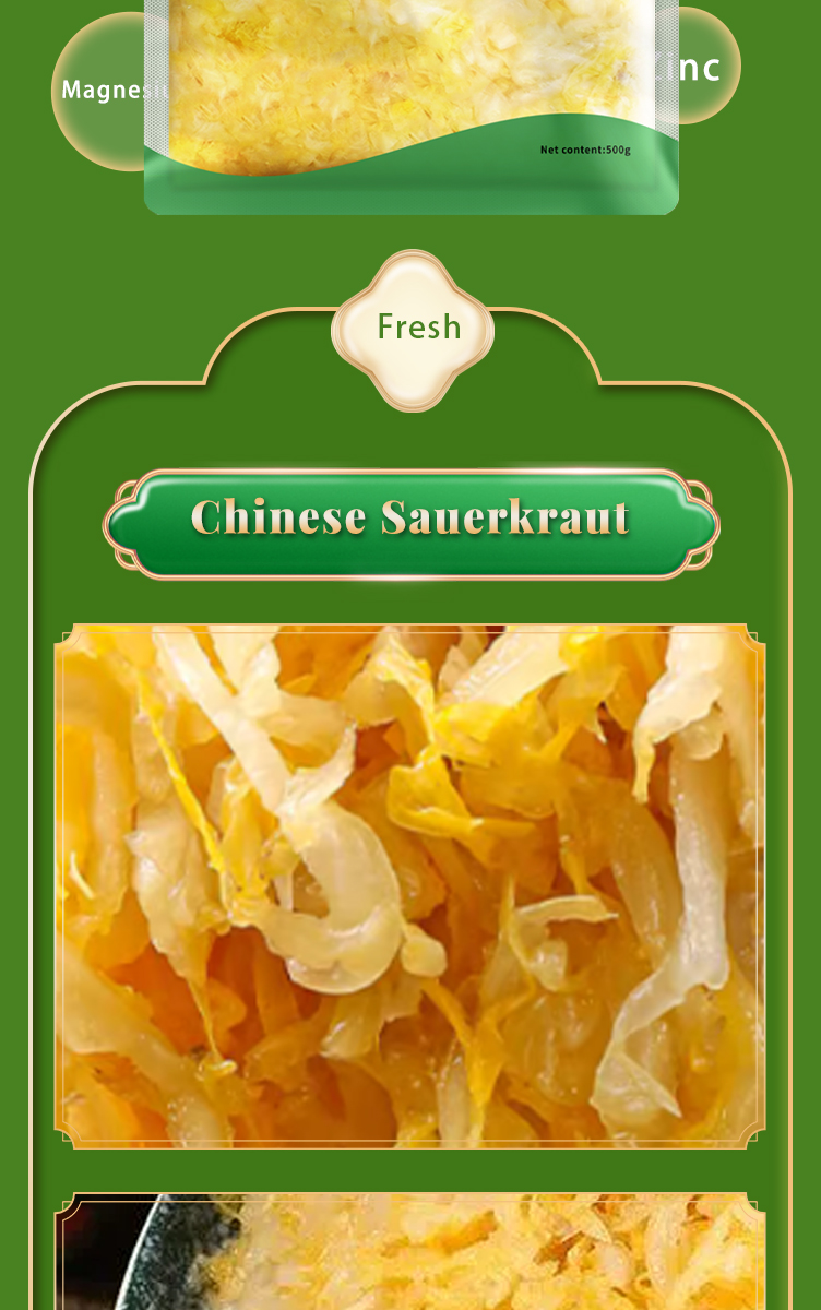 Raw Ingredients, Fermented Into Pure Sour Freshness-Chinese Sauerkraut