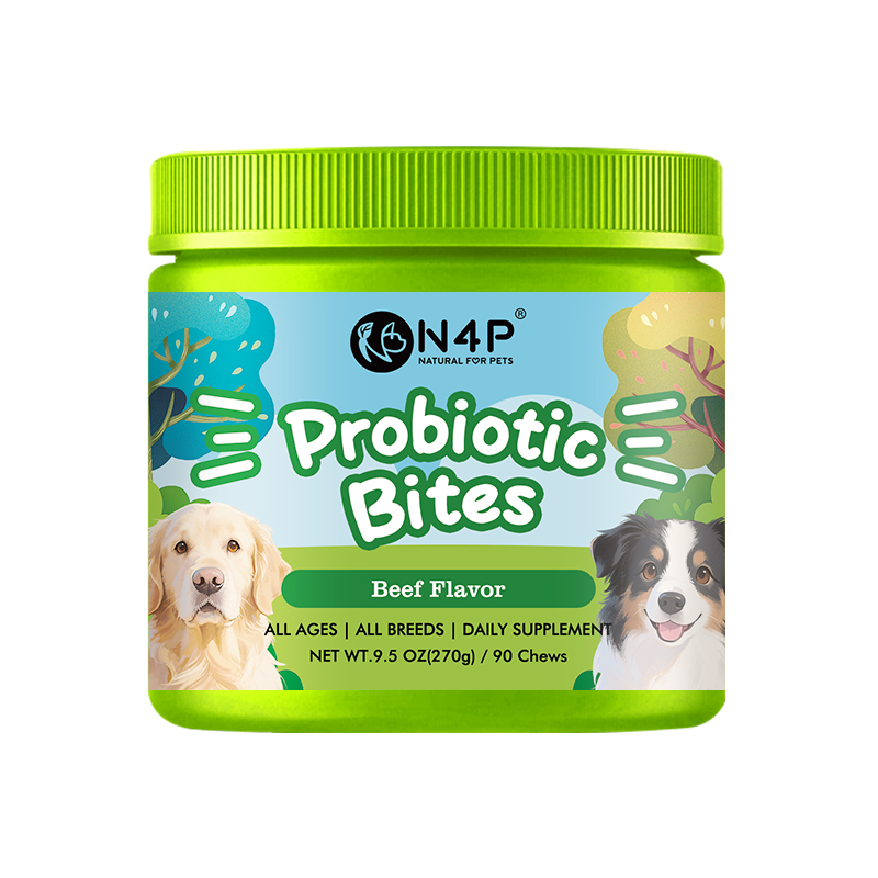 Factory Direct High Quality Customizable 300g 120 Count Pet Probiotic Supplement Supports Digestion Soft Chews