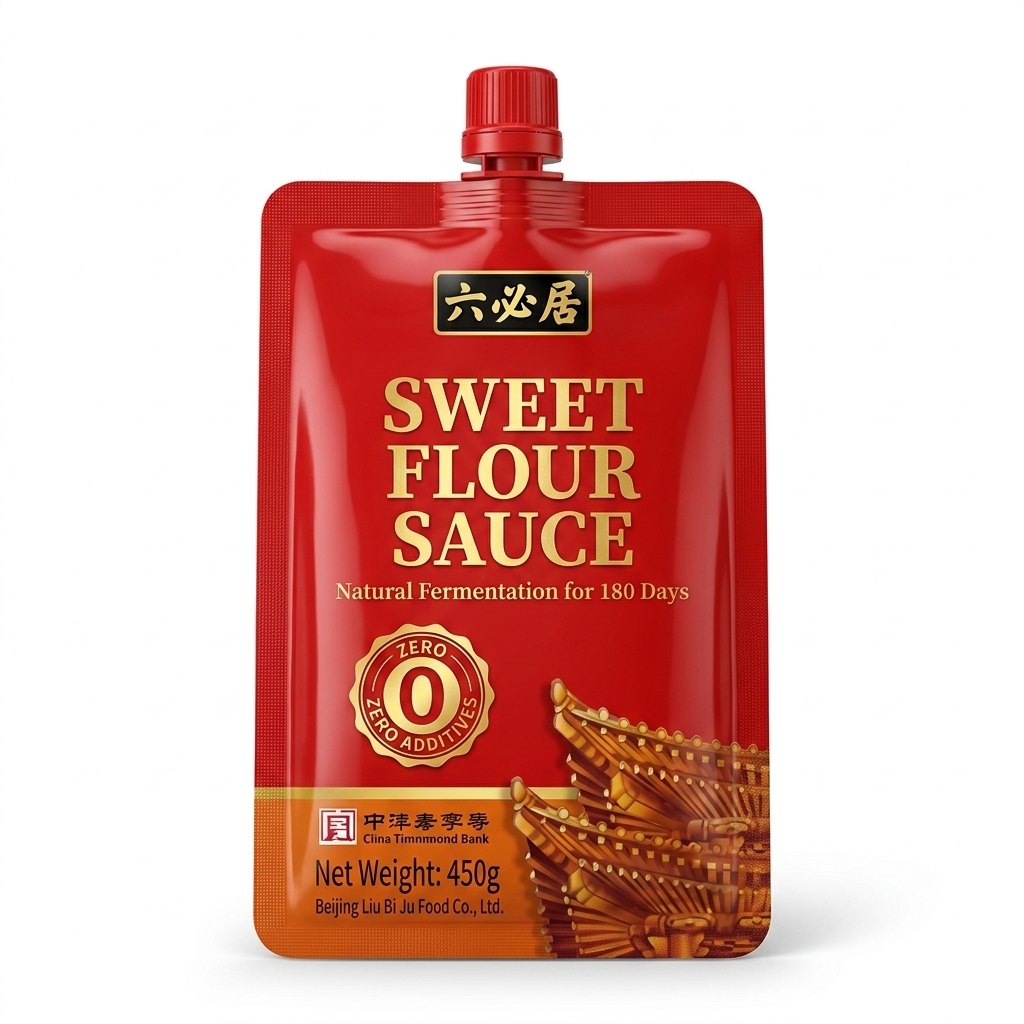 Wholesale Crafted LIUBIJU Sweet Flour Paste 450g Sachet No Additive Pure Flour Fermented Chinese Cuisine Dressing Dipping