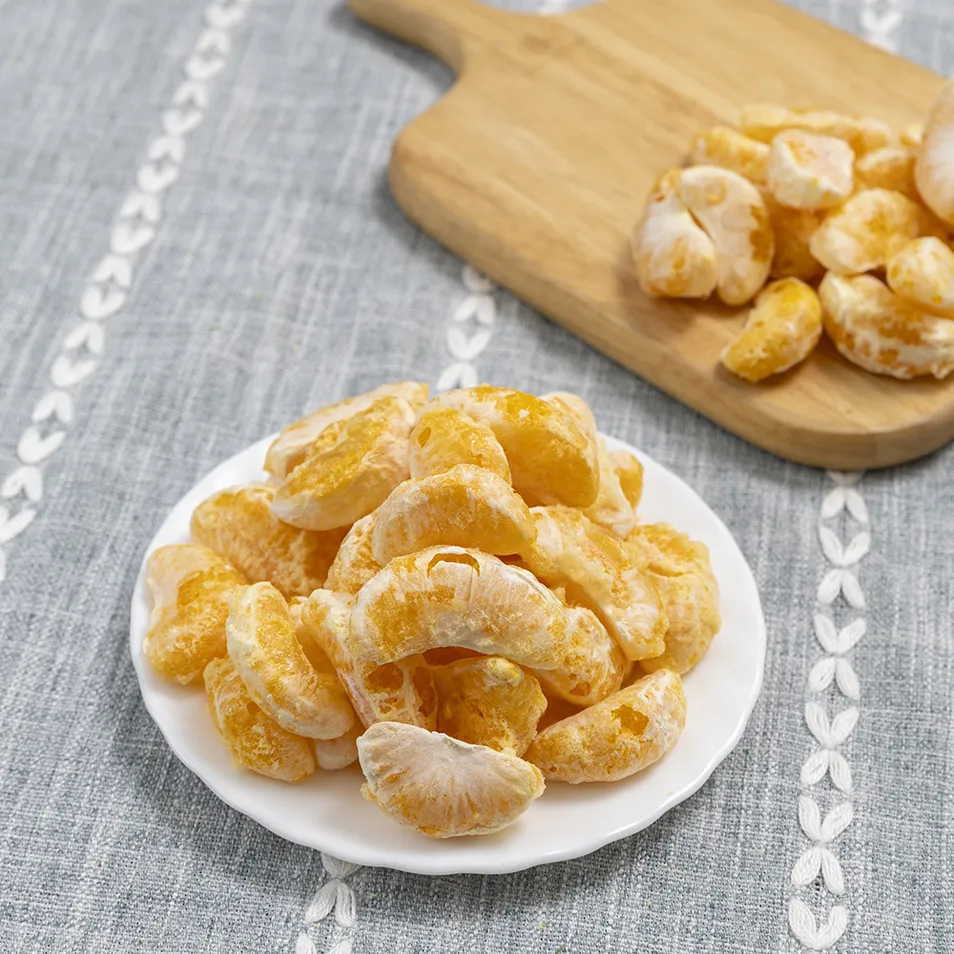 Freeze Dried Sweet Orange Segments Breakfast Cereal Blending Ingredient