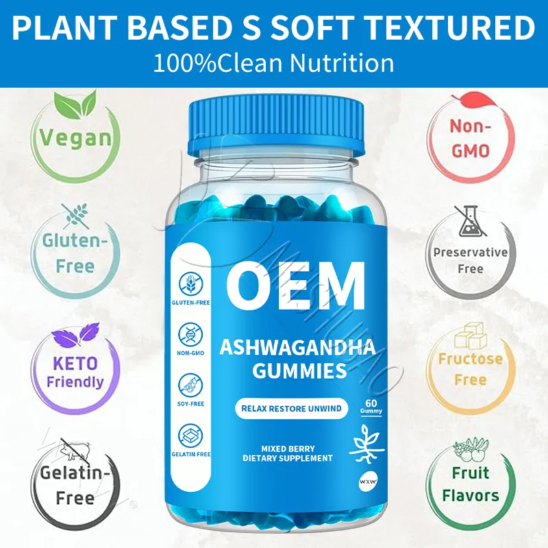 Energy and Mood Enhancing Ashwagandha Gummies with Natural Ingredients