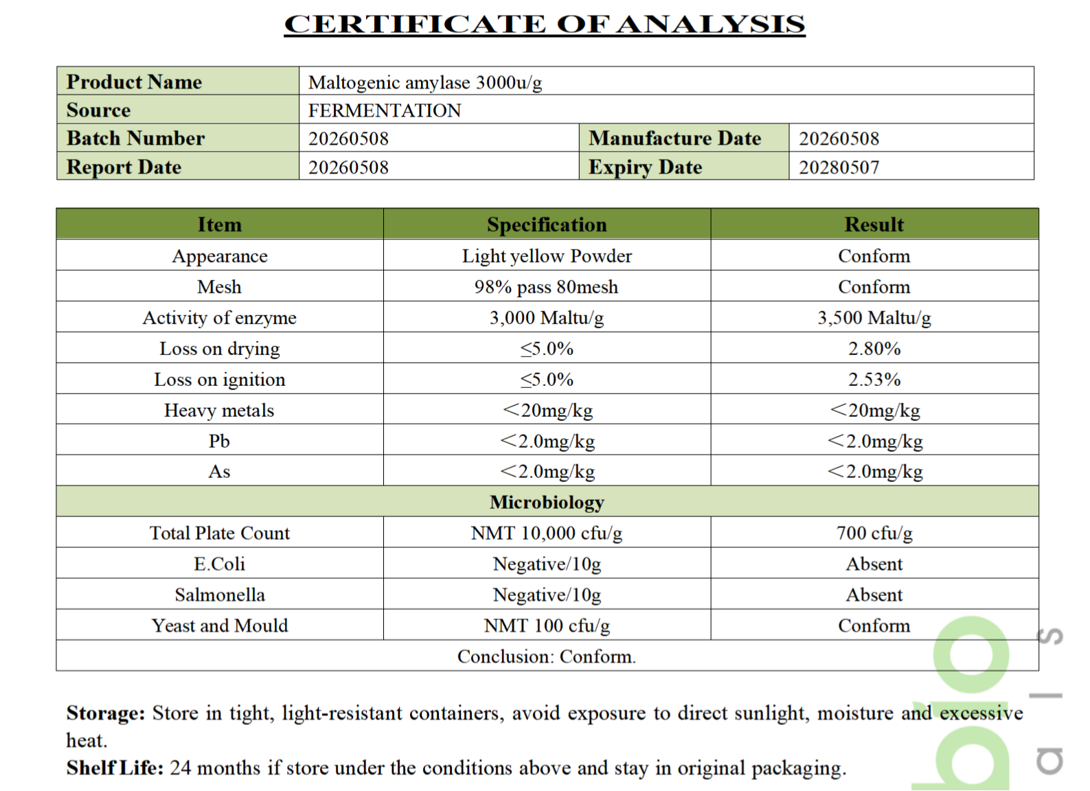 Food Grade Maltogenic Amylase 3000 U/g Enzyme Powder for Bread Softening and Anti-staling Bakery Ingredients Bulk Supply