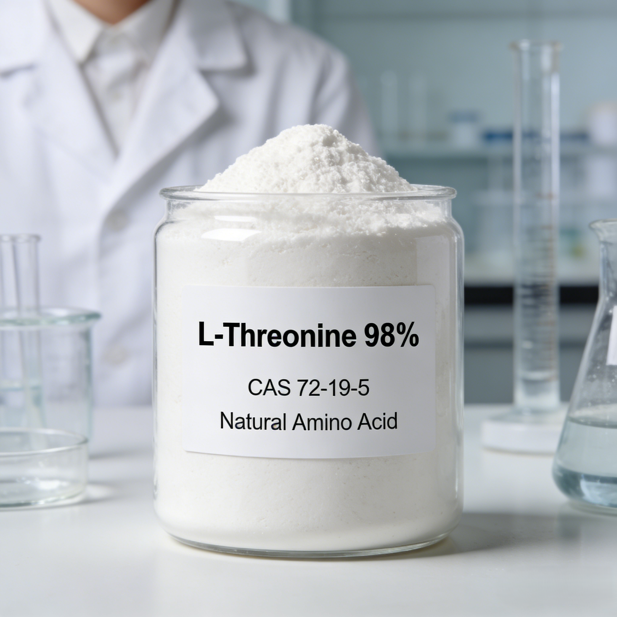 Chinese Factory 98% L-Threonine Natural Amino Acid Food Additives Nutrition CAS 72-19-5