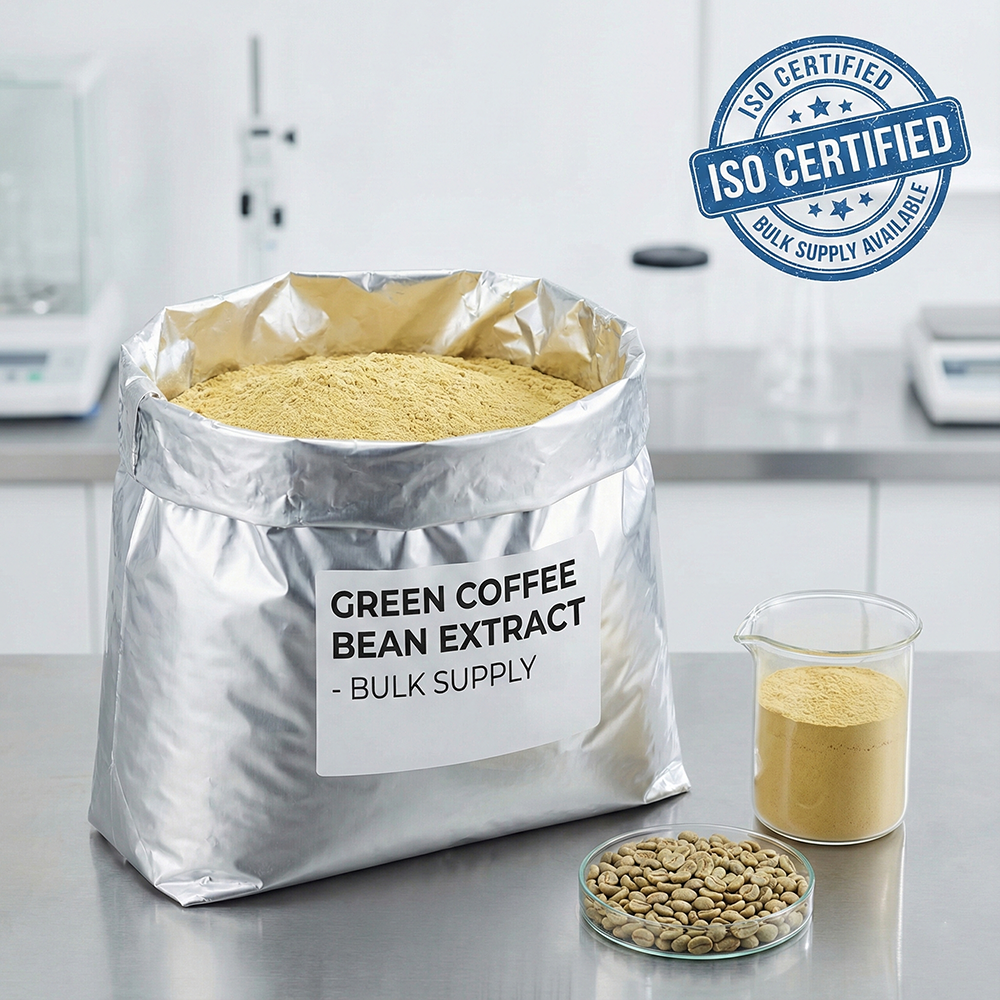 High Quality Green Coffee Bean Extract Powder 50 Percent Chlorogenic Acid Premium Bulk Natural Herbal Ingredient OEM Supply