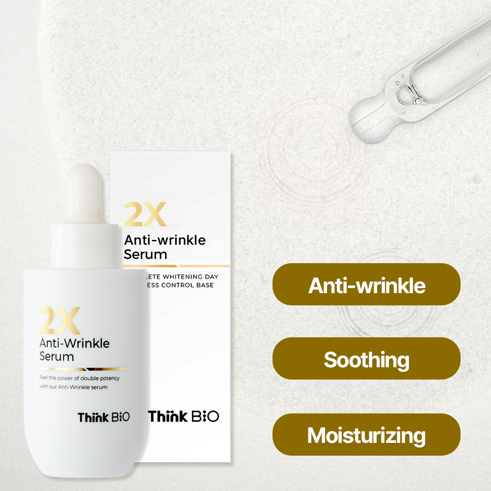 [Think Bio] 2X Anti-Wrinkle Liquid Serum Advanced Anti-Aging Face Care Firming Smoothing Bakuchiol Adenosine 3-Year Shelf Life