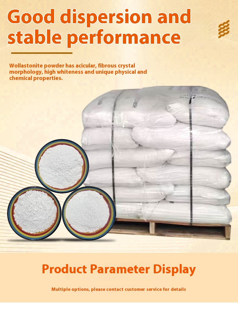 High Quality Wollastonite Mineral Powder for Glass Industry 55% SiO2 Content Forsman Brand Hardness 8 Refractive Index 1.6