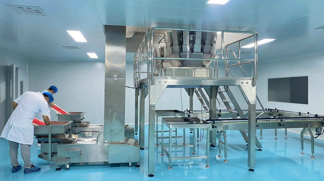 Production line equipment at Hangzhou Soy Extracts factory
