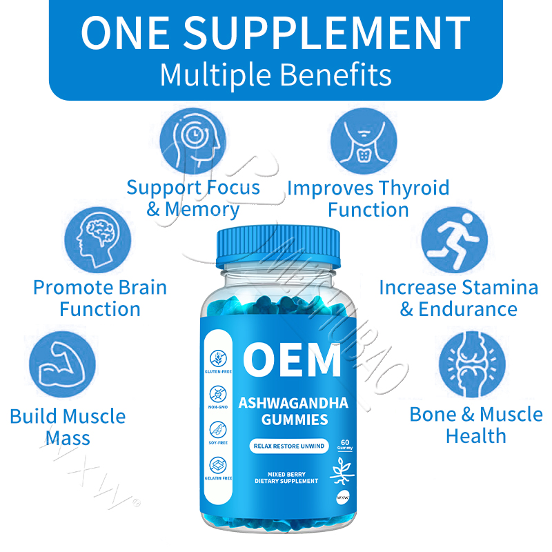 Energy and Mood Enhancing Ashwagandha Gummies with Natural Ingredients