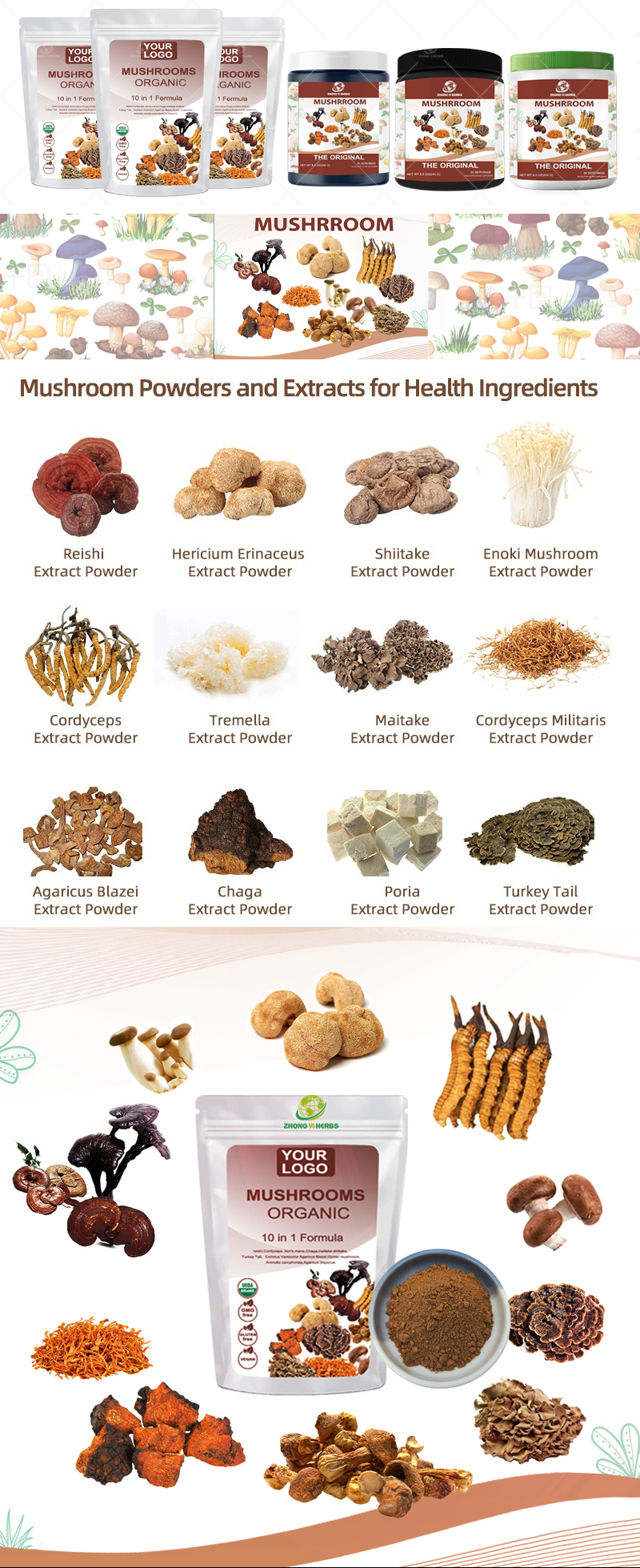 Mushroom Blend Packaging