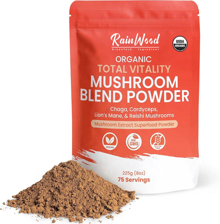Organic 12 In1 Mixed Mushroom Extract Blend Powder 7 in 1 Mushroom Mix Powder