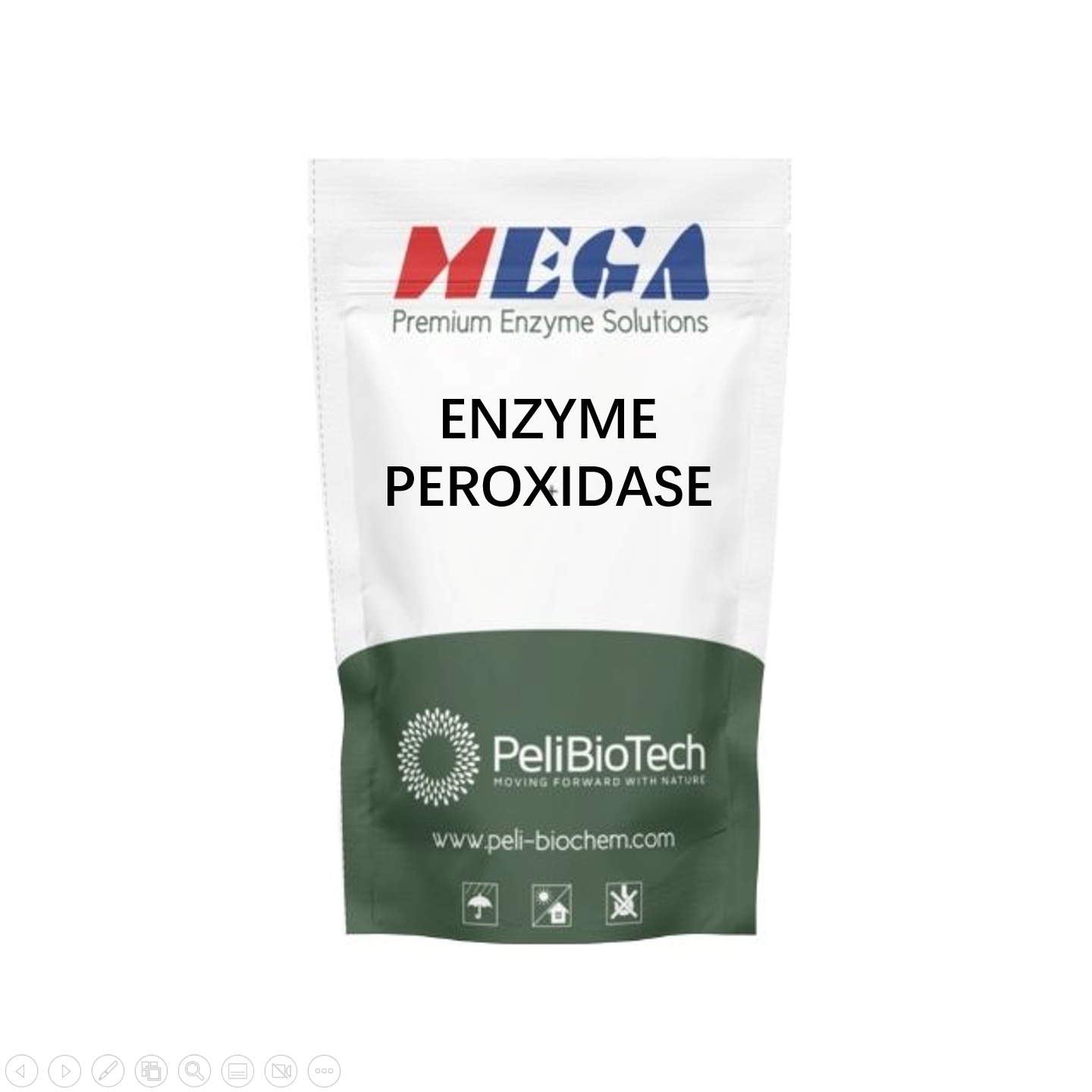 MEGA ECO-BRIGHT Peroxidase Enzyme Powder Low-Impact Apparel Detergent Effective Eco-Friendly Solution 80% Active Ingredients