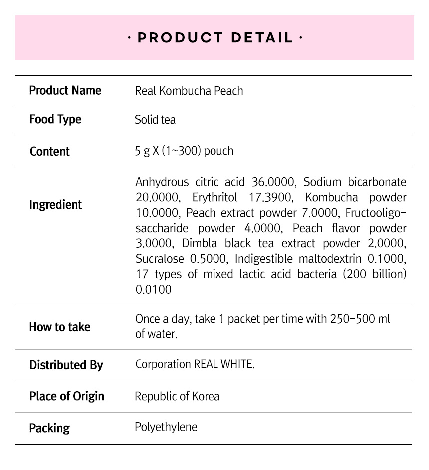 Funeat Real Kombucha Peach Description 10