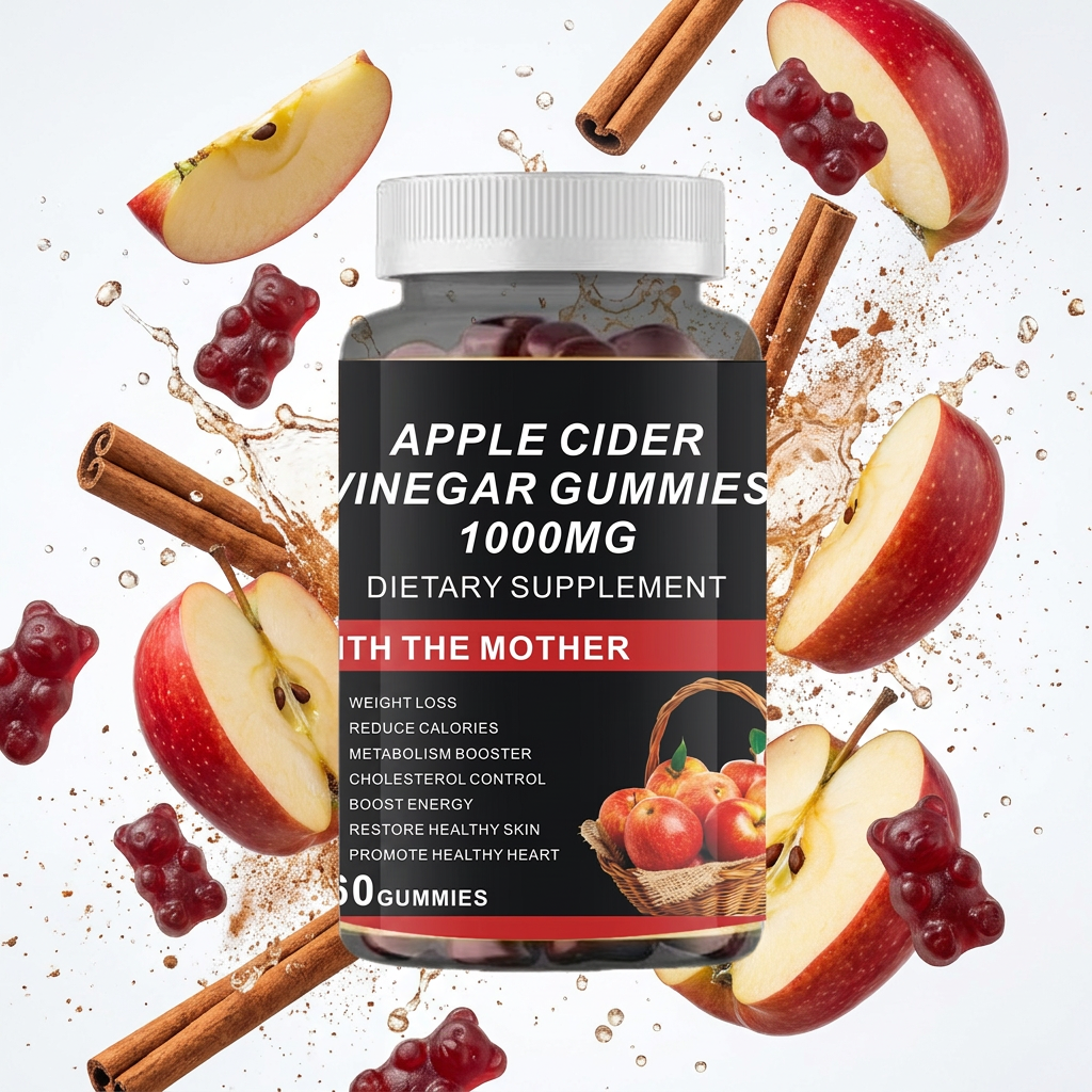Private Label Organic Tapioca Syrup Based for Weight Management Apple Cider Vinegar Gummies