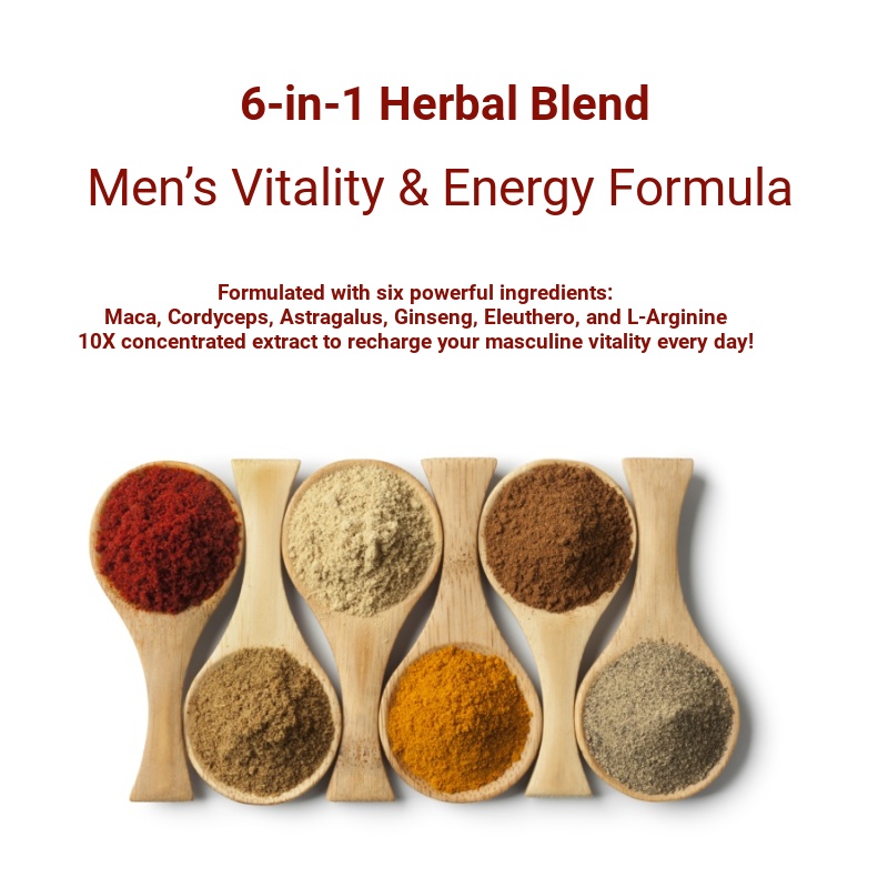 Quality Guaranteed Food Grade 6-In-1 Herbal Extract Powder for Men Pure Ingredients 1kg Minimum Order for Export