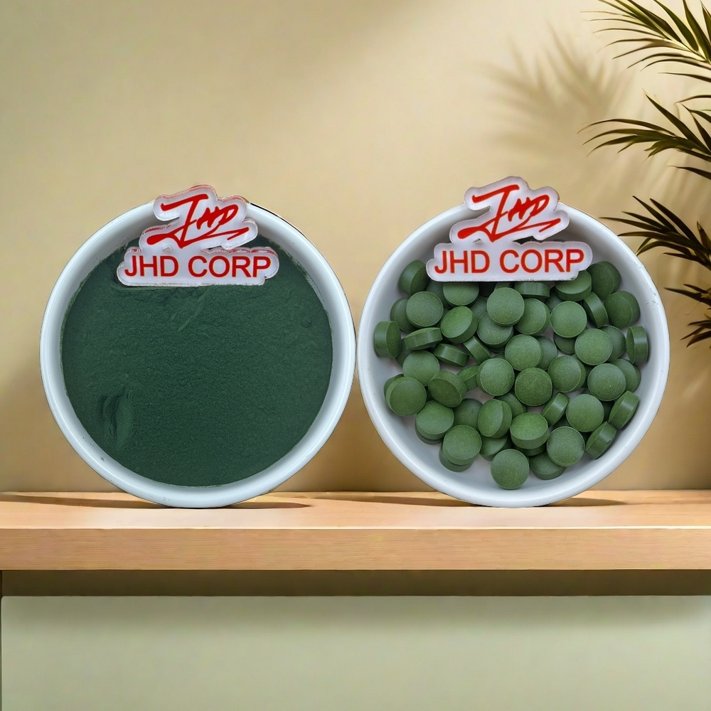Organic Chlorella Spirulina Tablets 50 / 50 Blend High Protein Superfood Algae Supplement Bulk Wholesale