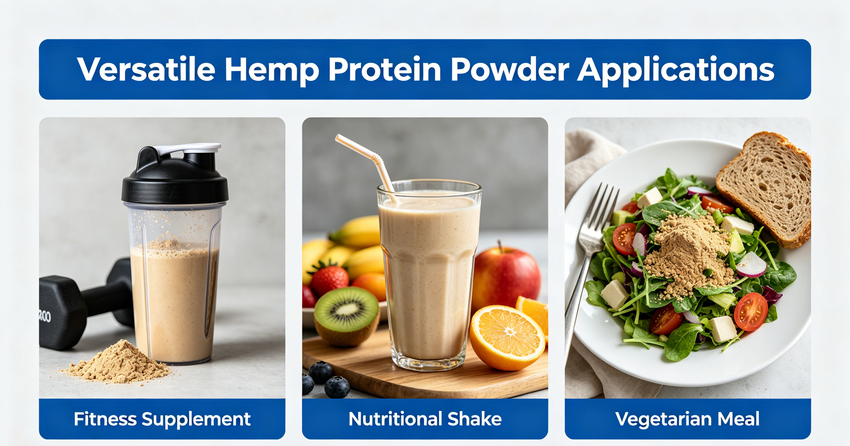 Bulk Supply Hemp Protein Powder 60% 70% Protein Plant Based Vegan Protein Non-GMO Natural Sports Nutrition Supplement Powder