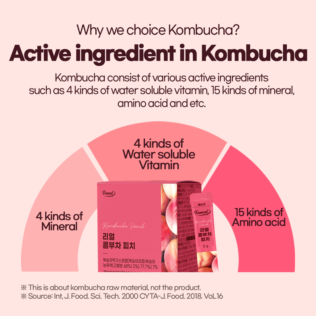 Funeat Real Kombucha Peach Description 5