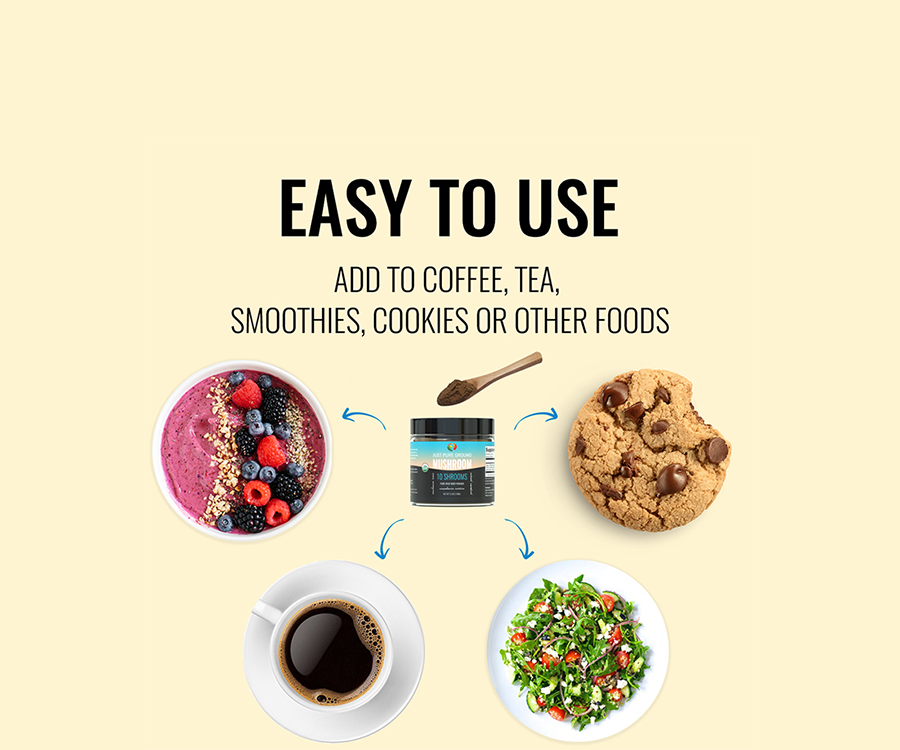 Easy to use mushroom powder