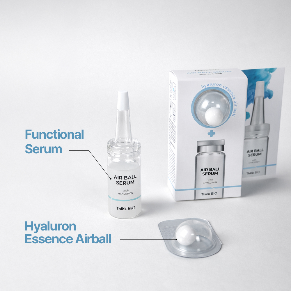 Think Bio AIRBALL SERUM With Hyaluronic Acid Freeze-Dried Balls For Face Hydration Anti-Aging &amp; Firming Skin Repair-K-Glow