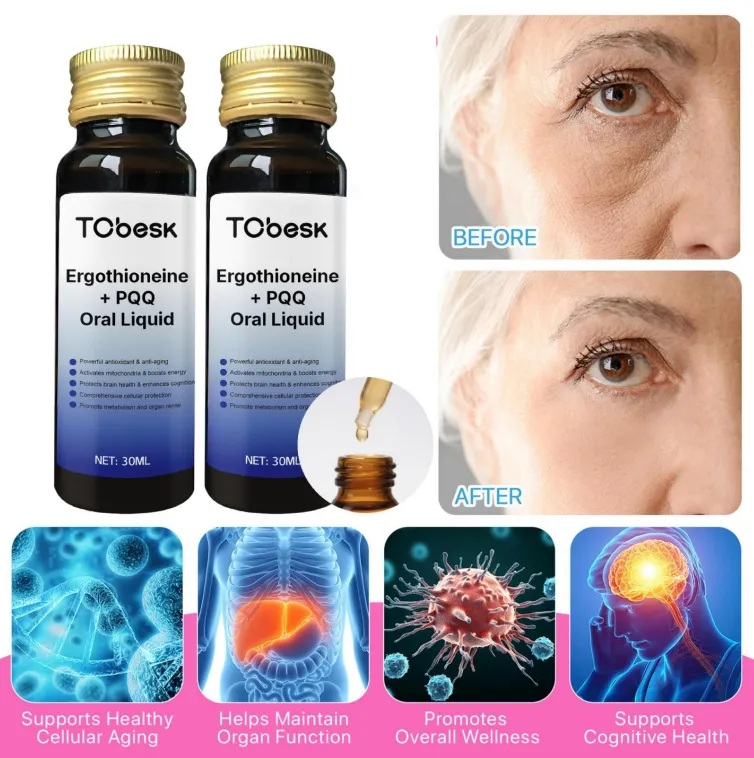 Tcbesk Anti Inflammatory Anti-Wrinkles Skincare Active Ingredient Ergothioneine PQQ Oral Solution