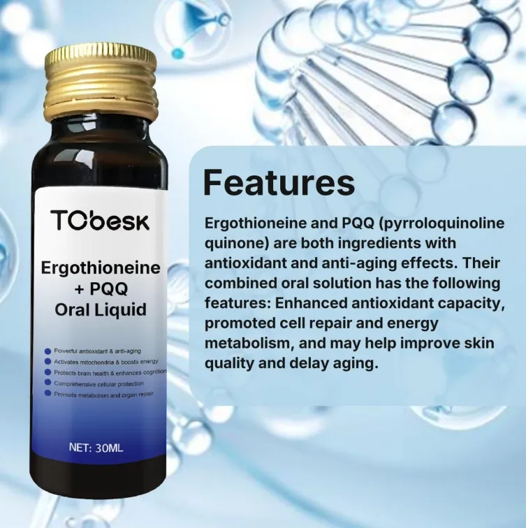 Tcbesk Anti Inflammatory Anti-Wrinkles Skincare Active Ingredient Ergothioneine PQQ Oral Solution