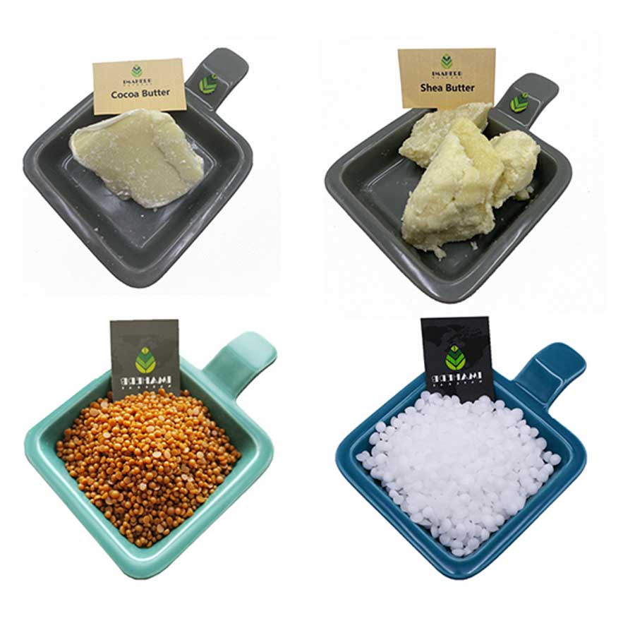 Fine herbal powder details