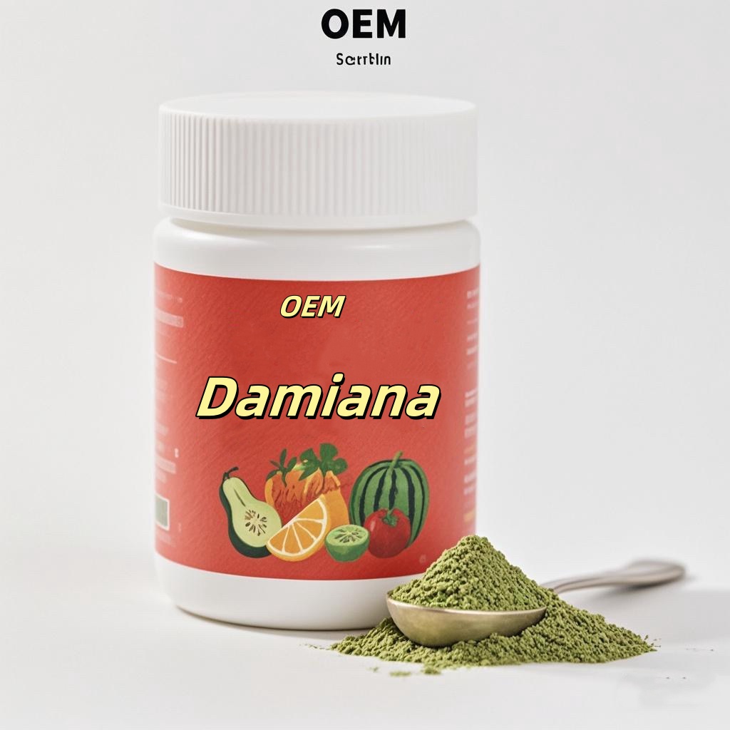 Private Factory Custom Labeled Herbal Extract Powder Wild Damina/Turnera Leaves Natural Plant Ingredients for Libido Enhancement
