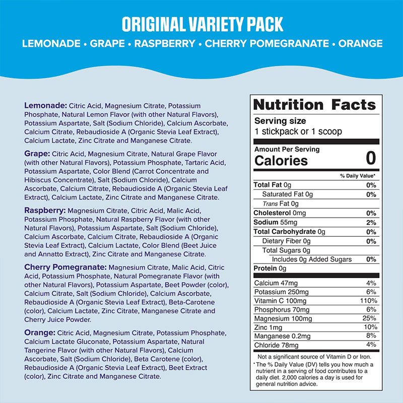 OEM White Label Sports Nutrition Supplement Keto Friendly Electrolyte Hydration Powder Packets Energy Drink Mix for Workout