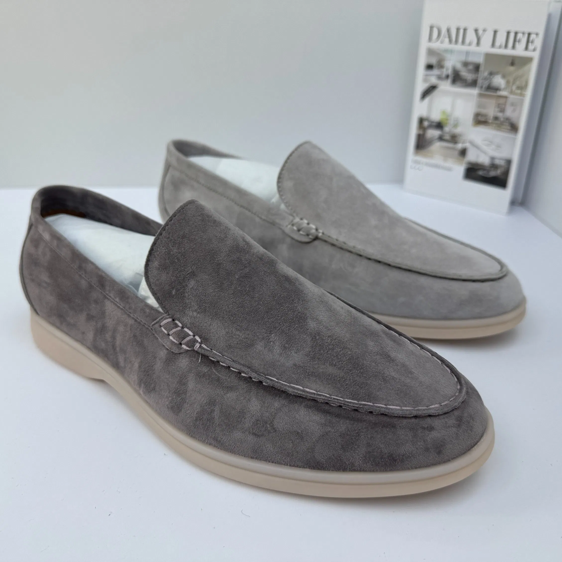 جودة عالية بالجملة أحذية لورو لوفر كاجوال للنساء والرجال من جلد الخروف