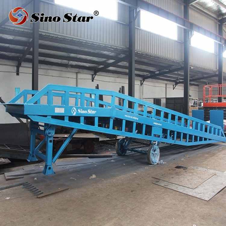 6 8 10 12 15 Ton Hydraulic Mobile Container Access Forklift Ramps Equipment