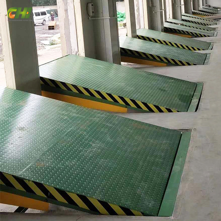 Aluminium Bumper Fixed Truck Dock Leveler Minidock Powerpack Hidraulic Stationary Hydraulic Mechanical Dock Lever